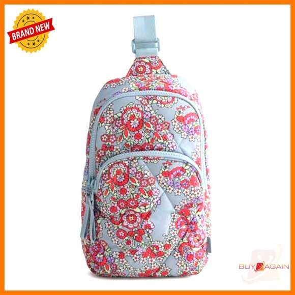 Featherweight Sling Backpack, Lightweight Quilted, Adjustable Strap, 11x7x3